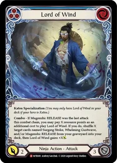 【傷あり特価】【U-WTR081/EN】Lord of Wind