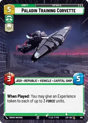 【LOF839/EN】Paladin Training Corvette(Hyperspace/Foil）