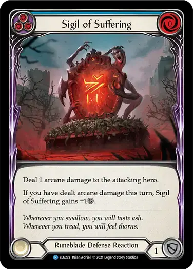 【ELE229/EN】Sigil of Suffering[Blue]