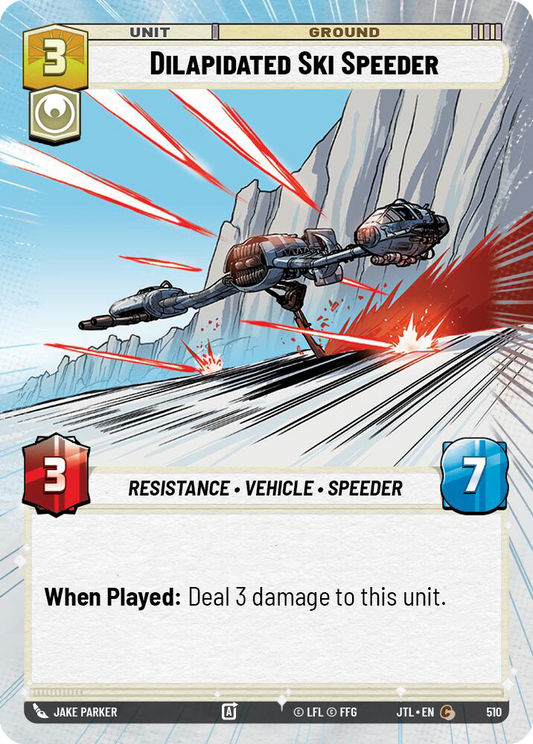 【JTL982/EN】Dilapidated Ski Speeder (HYPERSPACE/FOIL)
