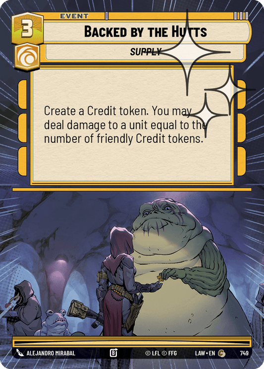 【LAW749/EN】Backed by the Hutts (Hyperspace/Foil)