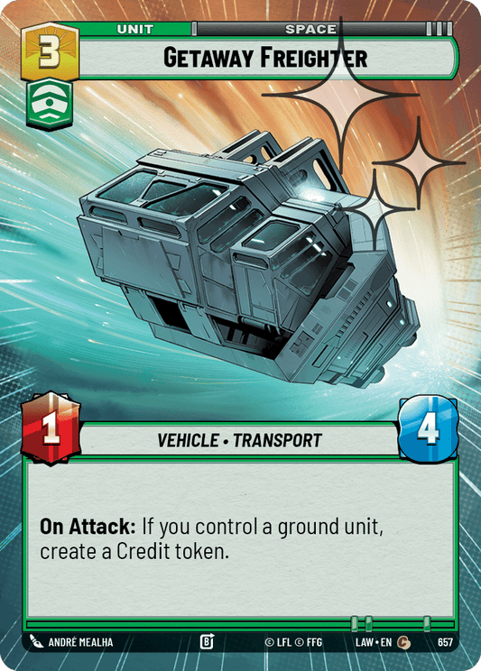 【LAW657/EN】Getaway Freighter (Hyperspace/Foil)