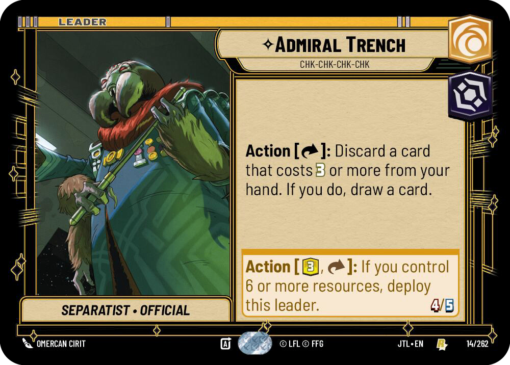 【JTL014/EN】Admiral Trench - Chk-chk-chk-chk