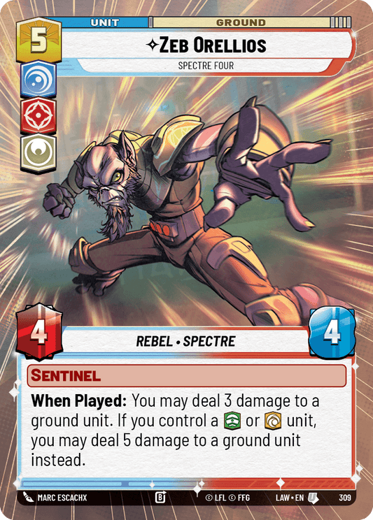 【LAW309/EN】Zeb Orellios - Spectre Four (Hyperspace)