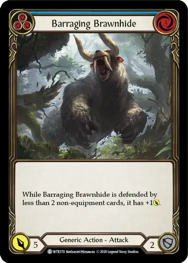 【U-WTR178/EN/RF】Barraging Brawnhide[Blue]