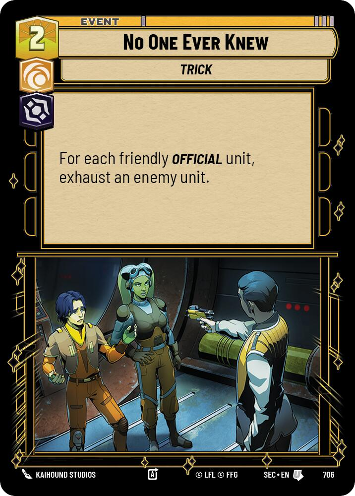 【SEC0706/EN】No One Ever Knew (Foil)
