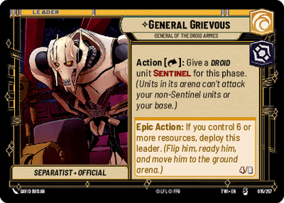 【TWI015/EN】General Grievous - General of the Droid Armies