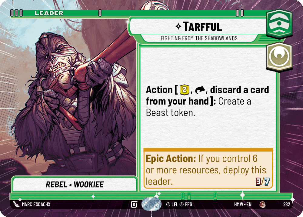 【HMW282/EN】Tarfful - Fighting from the Shadowlands（HYPERSPACE）