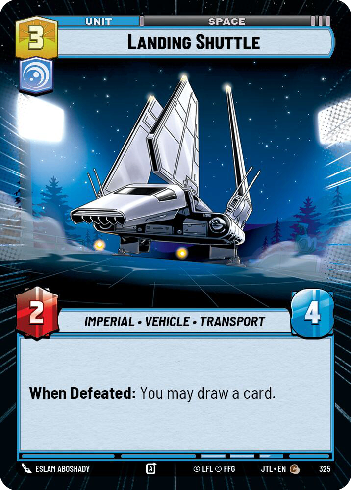 【JTL325/EN】Landing Shuttle(Hyperspace)