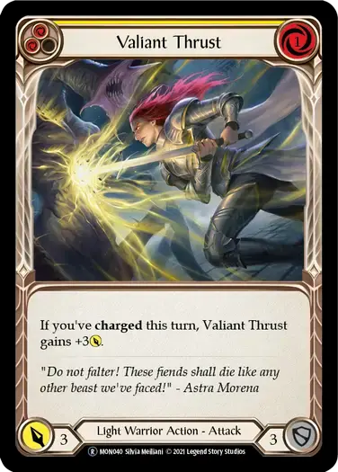 【U-MON040/EN】Valiant Thrust[Yellow]