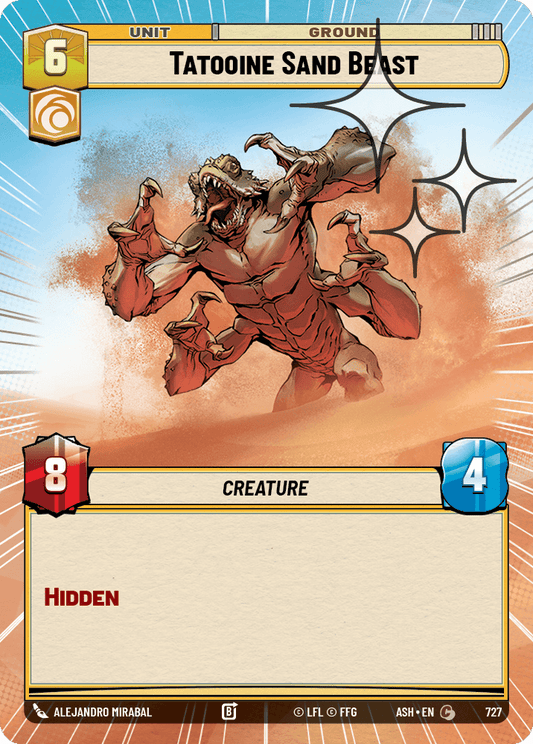 【ASH727/EN】Tatooine Sand Beast (Hyperspace/Foil)