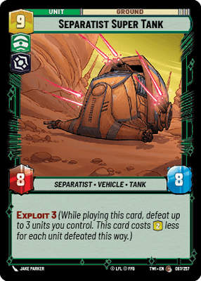 【TWI087/EN】Separatist Super Tank(FOIL)