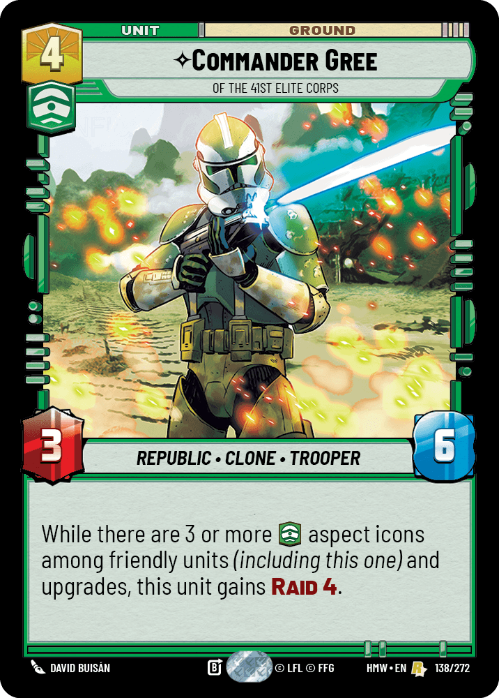 【HMW138/EN】Commander Gree - Of the 41st Elite Corps