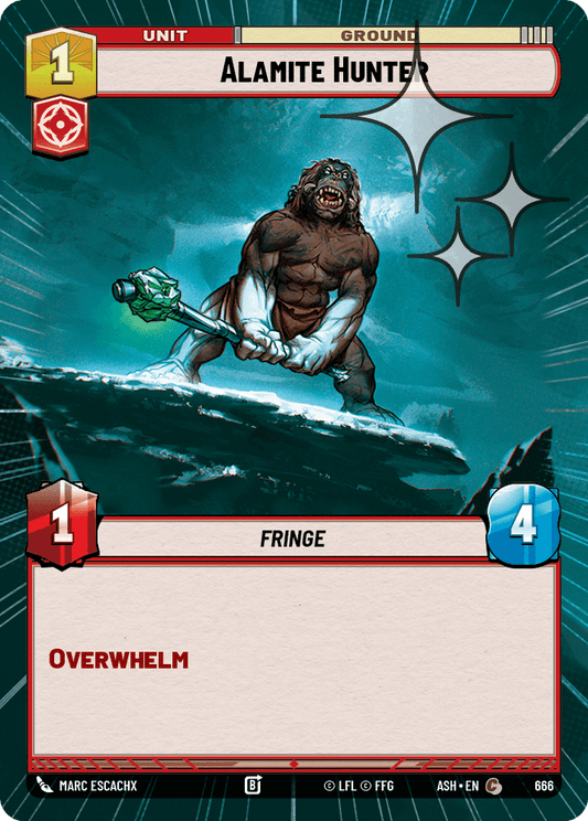 【ASH666/EN】Alamite Hunter (Hyperspace/Foil)