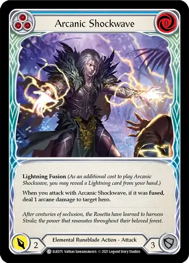 【ELE075/EN】Arcanic Shockwave[Blue]