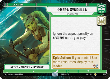 【傷あり特価】【SOR275/EN】Hera Syndulla - Spectre Two (HYPERSPACE)