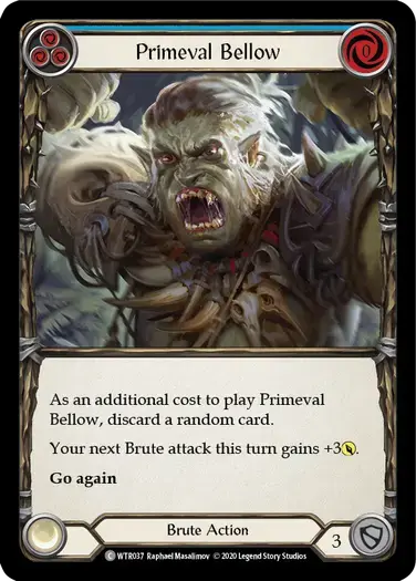 【U-WTR037/EN】Primeval Bellow[Blue]