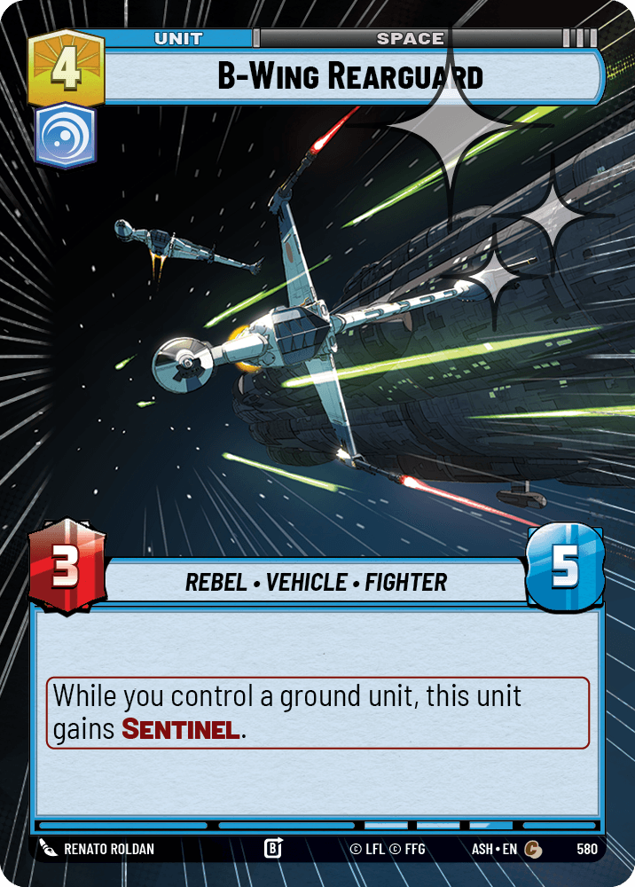 【ASH580/EN】B-Wing Rearguard (Hyperspace/Foil)