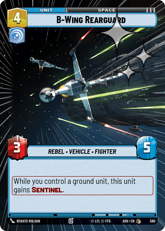 【ASH580/EN】B-Wing Rearguard (Hyperspace/Foil)