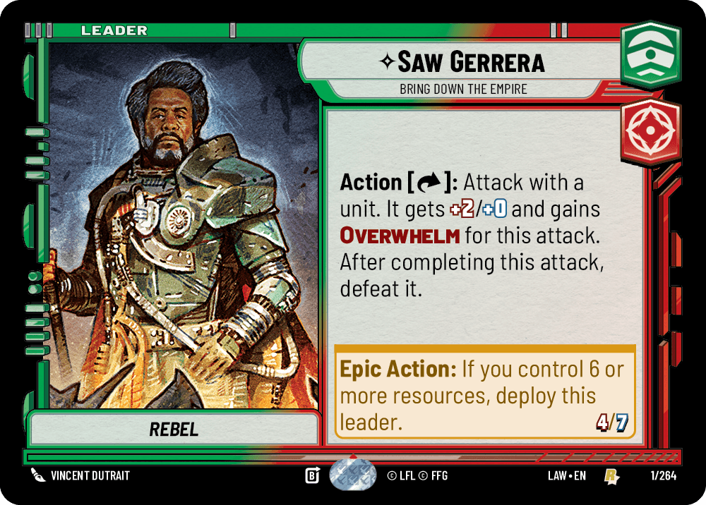 【LAW001/EN】Saw Gerrera - Bring Down The Empire