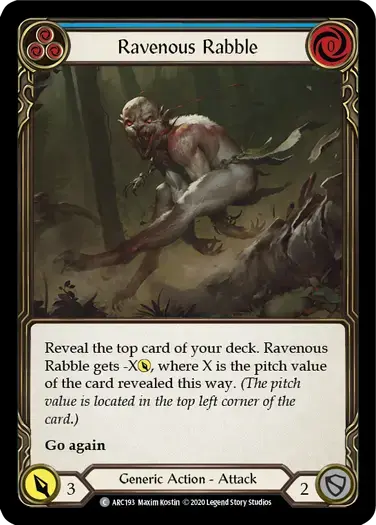【U-ARC193/EN】Ravenous Rabble[Blue]