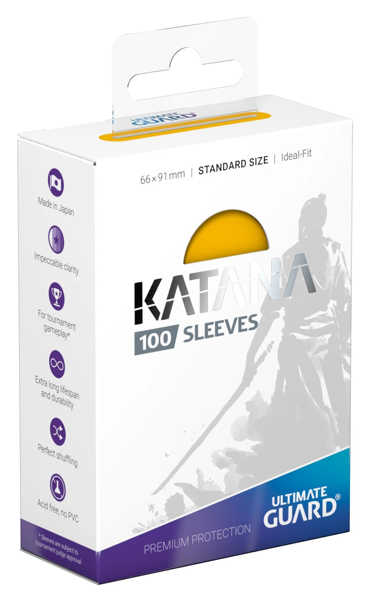 【ULTIMATE GUARD】Katana Sleeves Standard Size (100) - Yellow※配送方法はゆうパックをご選択ください