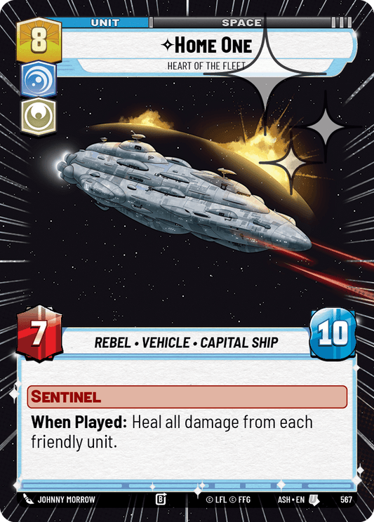 【ASH567/EN】Home One - Heart of the Fleet (Hyperspace/Foil)