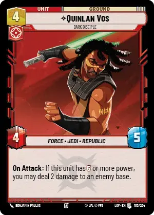 【LOF163/EN】Quinlan Vos - Dark Disciple
