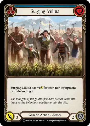 【U-MON289/EN】Surging Militia[Blue]