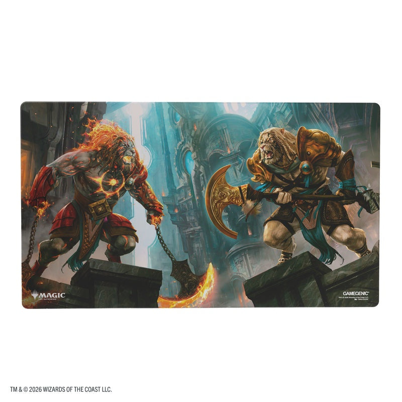 【GAMEGENIC】Magic: The Gathering | REALITY FRACTURE SHINY PLAYMAT - AJANI, PATH OF VENGEANCE/AJANI, COUNTERATTACK LEADER※配送方法はゆうパックをご選択ください