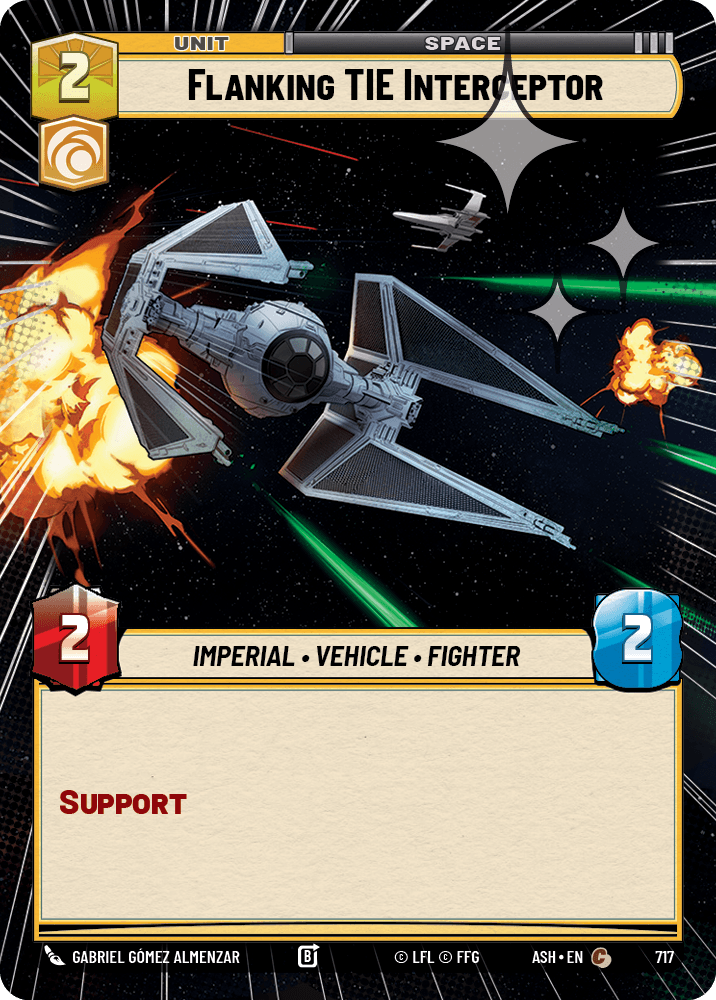 【ASH717/EN】Flanking TIE Interceptor (Hyperspace/Foil)