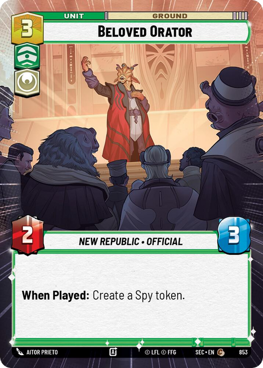 【SEC0853/EN】Beloved Orator (Hyperspace/Foil)