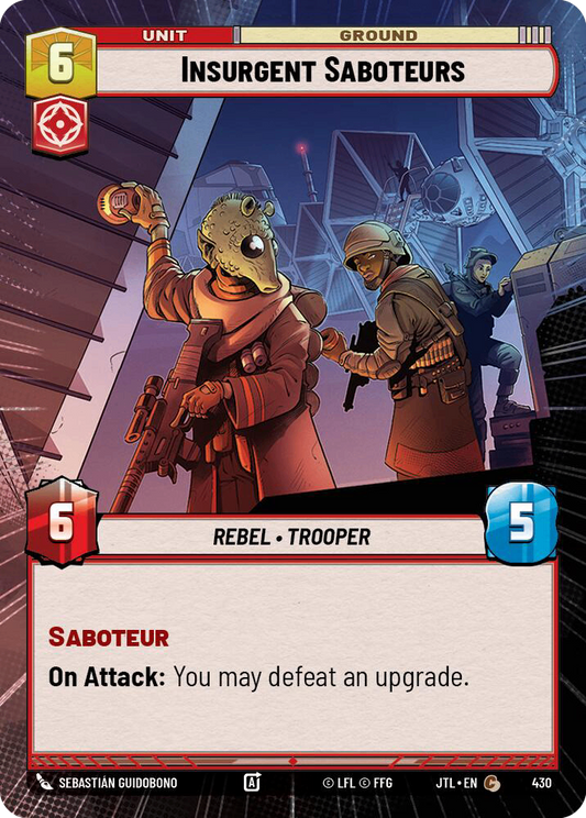 【JTL430/EN】Insurgent Saboteurs (Hyperspace)