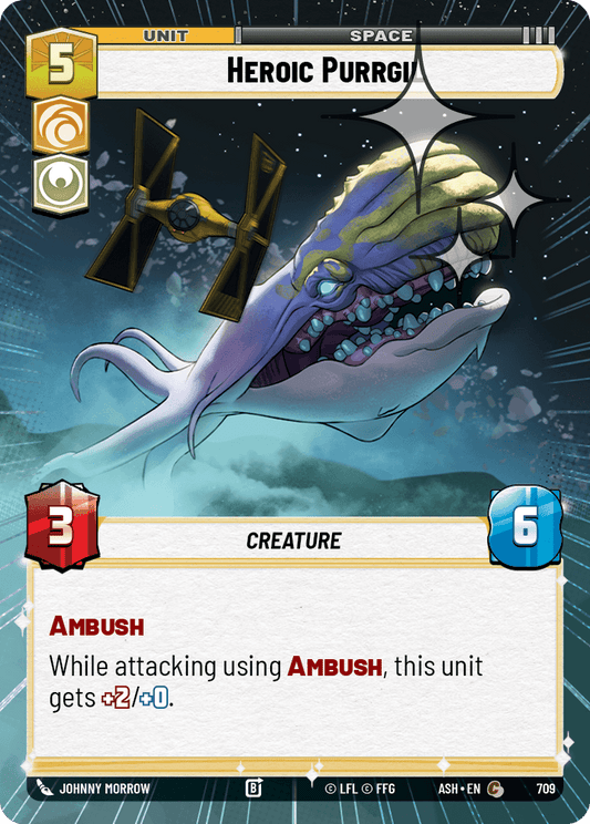 【ASH709/EN】Heroic Purrgil (Hyperspace/Foil)