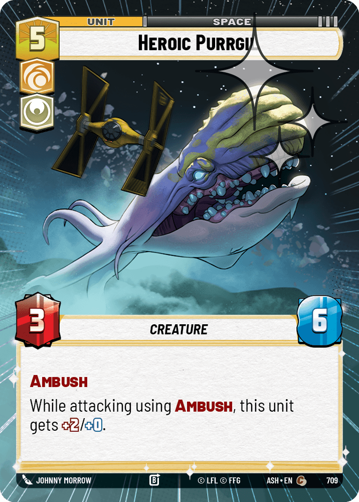 【ASH709/EN】Heroic Purrgil (Hyperspace/Foil)