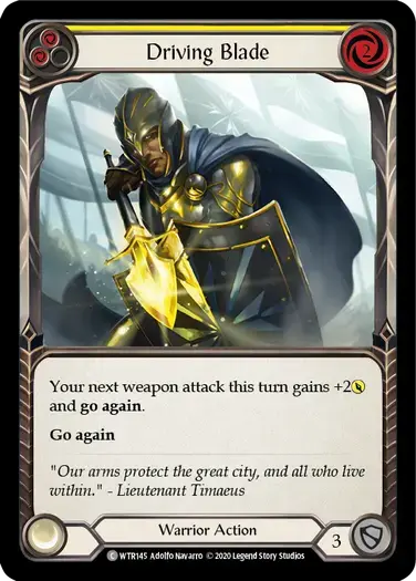 【U-WTR145/EN】Driving Blade[Yellow]