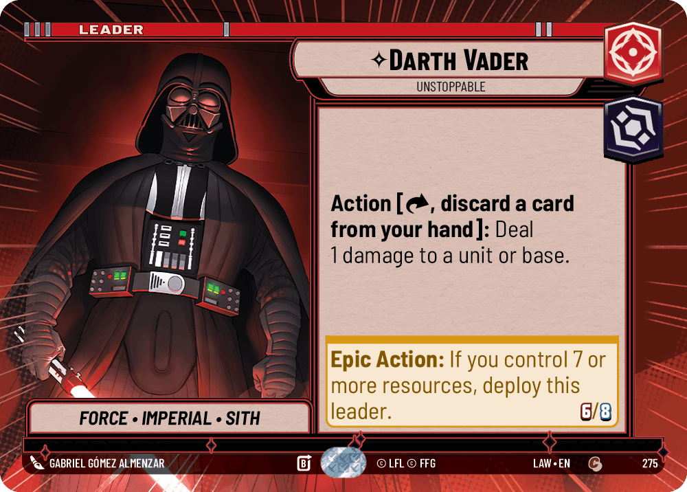 【LAW275/EN】Darth Vader - Unstoppable (Hyperspace)