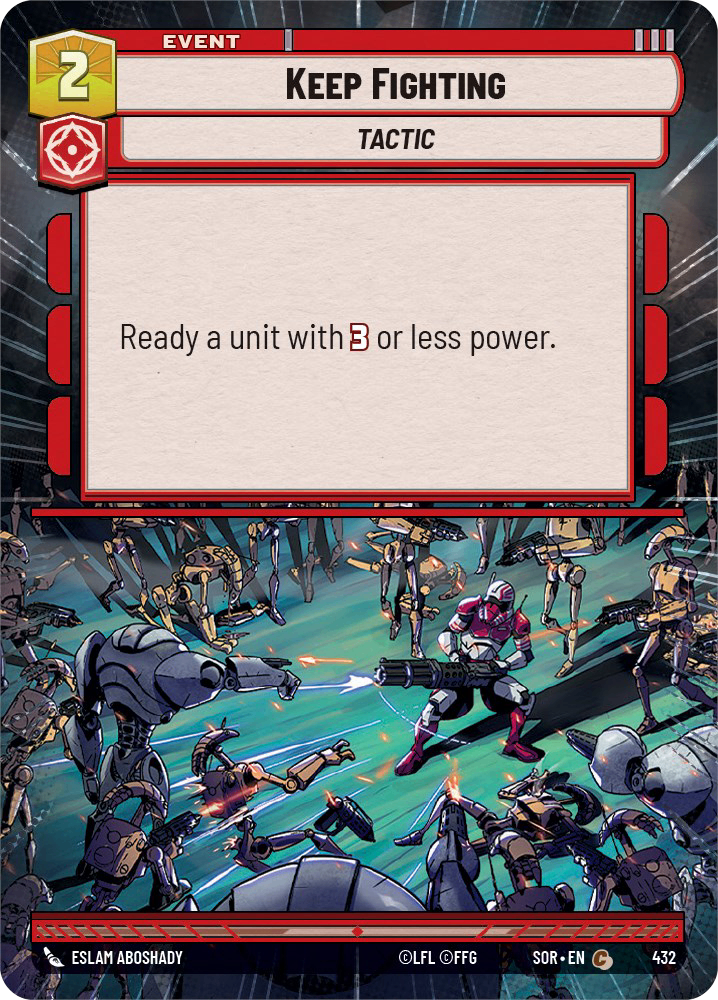 【傷あり特価】【SOR432/EN】Keep Fighting(HYPERSPACE)