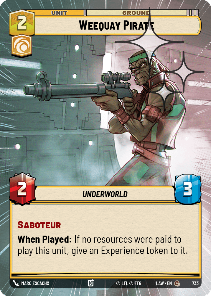 【LAW733/EN】Weequay Pirate (Hyperspace/Foil)