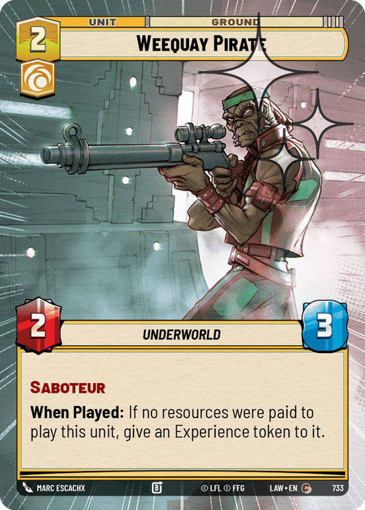 【LAW733/EN】Weequay Pirate (Hyperspace/Foil)