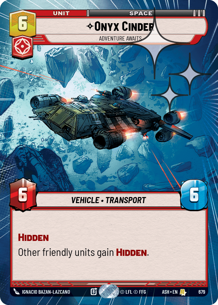 【ASH679/EN】Onyx Cinder - Adventure Awaits (Hyperspace/Foil)