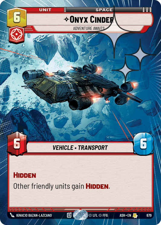 【ASH679/EN】Onyx Cinder - Adventure Awaits (Hyperspace/Foil)