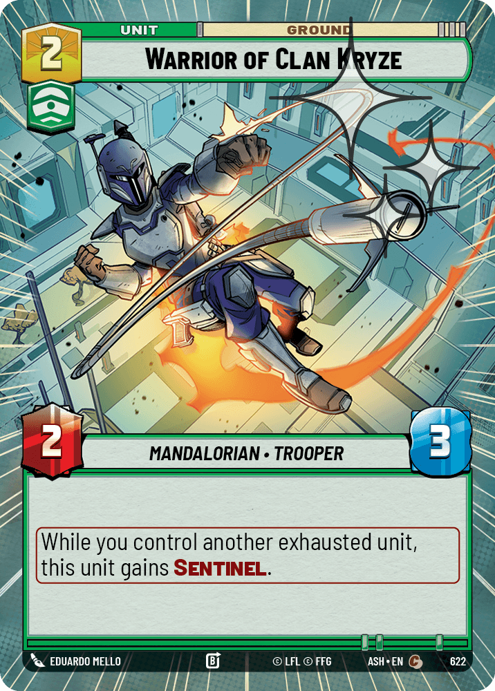 【ASH622/EN】Warrior of Clan Kryze (Hyperspace/Foil)