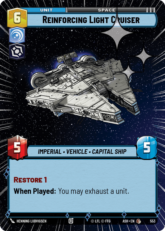 【ASH553/EN】Reinforcing Light Cruiser (Hyperspace/Foil)