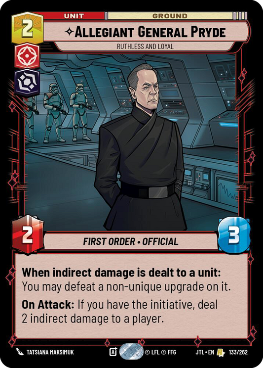【JTL631/EN】Allegiant General Pryde - Ruthless and Loyal(Foil)