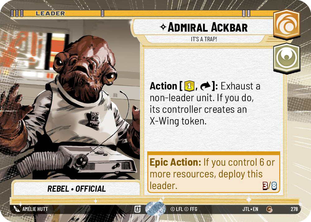 【JTL278/EN】Admiral Ackbar - It's A Trap!(Hyperspace)