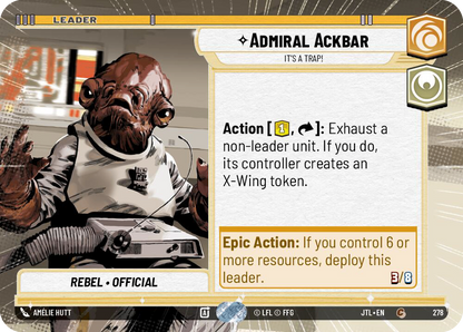 【JTL278/EN】Admiral Ackbar - It's A Trap!(Hyperspace)
