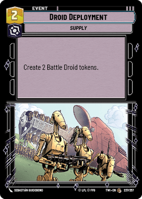 【傷あり特価】【TWI237/EN】Droid Deployment(FOIL)