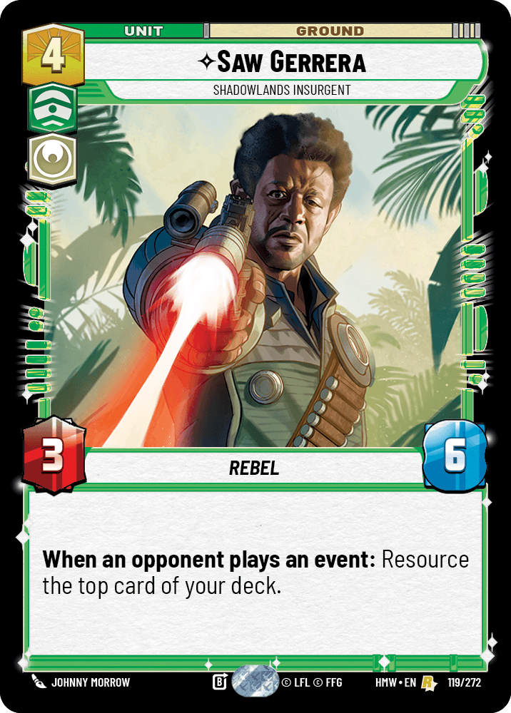 【HMW119/EN】Saw Gerrera - Shadowlands Insurgent
