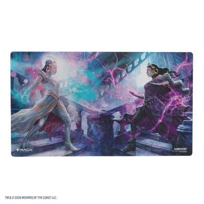 【GAMEGENIC】Magic: The Gathering | REALITY FRACTURE SHINY PLAYMAT - LILIANA, DEVOTED HEALER/LILIANA, CALLOUS NECROMANCER※配送方法はゆうパックをご選択ください